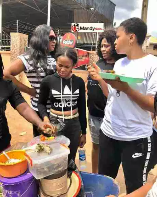 See What Teen Actress, Regina Daniels Was Caught Doing At The Roadside (Photos)